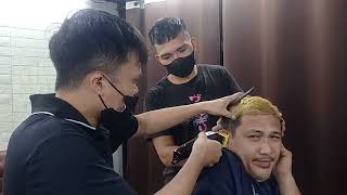 BARBER LlFE pag nagupit Ng bata 😂 [upl. by Naegem]