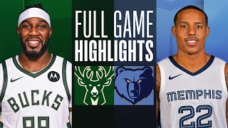 BUCKS at GRIZZLIES  NBA PRESEASON FULL GAME HIGHLIGHTS  October 10 2023 [upl. by Goldie94]