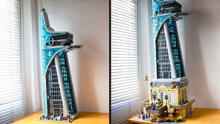 I made the LEGO Avengers Tower even LARGER [upl. by Oidiple]