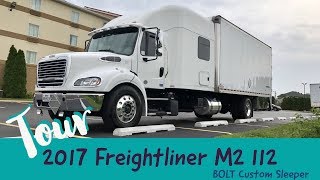 2017 FREIGHTLINER M2 112 BOLT CUSTOM SLEEPER TRUCK TOUR [upl. by Llerrem]