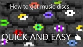 How to get almost ALL music discs in Minecraft 116 Java Quick and Easy 2021 [upl. by Netsrejk]