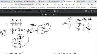 Video Dividing Signed Fractions and Mixed Numbers [upl. by Guevara]