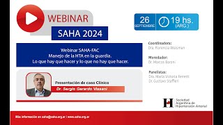 Webinar SAHAFAC Manejo de la HTA en la guardia Lo que hay que hacer y lo que no hay que hacer [upl. by Frost]