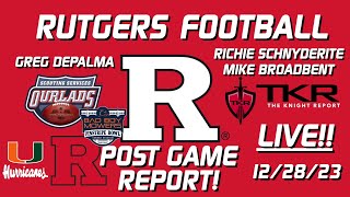 Rutgers Football Postgame Show  PinstripeBowl Edition [upl. by Casimir203]