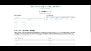 Epoch Converter  Unix Timestamp Converter Online [upl. by Iona415]