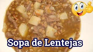 SOPA DE LENTEJAS super NUTRITIVA🥣 [upl. by Ailel773]