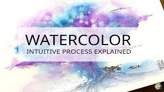 how to paint intuitively with watercolor  full process explained [upl. by Bondon229]