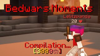 Bedwars Moments Compilation [upl. by Ayam]