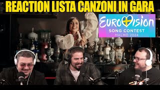 Reaction canzoni in gara Eurovision 2024 [upl. by Olegnaid]