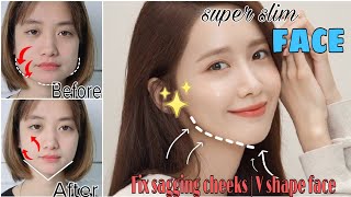 Top Exercises For Face  Get Slim Face  Reduce Double Chin  Fix Sagging Cheeks  V Shape Face [upl. by Tammi]