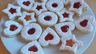 Delicious Christmas COOKIES☃️❄️🌟Very tasty shortbread dough Recipe [upl. by Amirak]