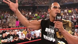 The Rock Gets Interrupted By Latino Heat Eddie Guerrero  Monday Night RAW [upl. by Eimirej]