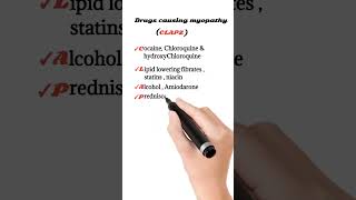 Drugs causing myopathy  pharmacology mnemonics [upl. by Kushner]