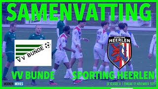 SCHITTERENDE DOELPUNTEN IN DE TOPPER TUSSEN VV BUNDE EN SPORTING HEERLEN [upl. by Odranar]