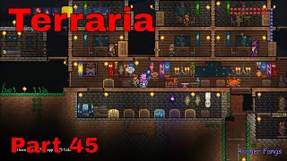 Terraria Part 45  Orichalcum Armor and New Mobs in Blood Moon  Hardmode PS4 Walkthrough [upl. by Uchida]