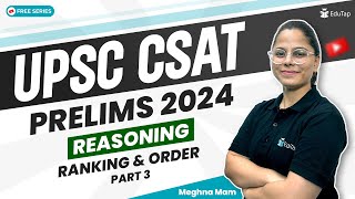 CSAT Reasoning IAS Prelims  Ranking For UPSC CSAT  CSAT Reasoning Syllabus Questions PDF EduTap [upl. by Tnomed498]