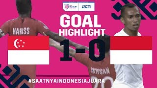 HIGHLIGHT GOAL INDONESIA VS SINGAPORE [upl. by Wrdna]