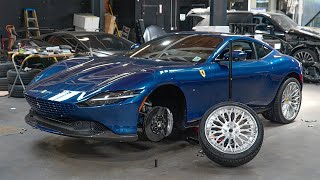 Ferrari Roma gets Custom Wheels Intense Builds Going On [upl. by Rickart936]