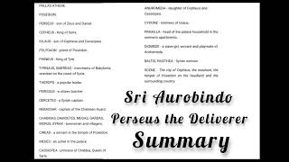 Perseus the Deliverer  Sri Aurobindo  Summary [upl. by Lau]