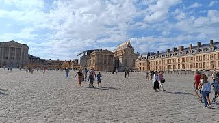 Đi vòng quanh trước cổng lâu đài Château de Versailles Pháp ・1080p [upl. by Herzig]