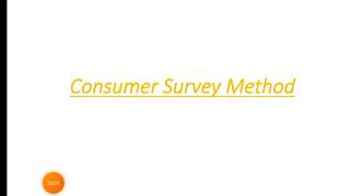 Consumer Survey Method [upl. by Serles]