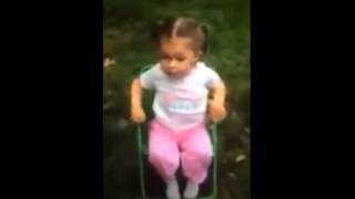 Funny 2 Year Old Does The Ice Bucket Challenge yells fuckin hell [upl. by Milano]