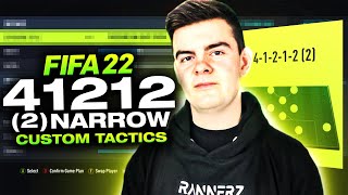 Best PRO FIFA 22 412122 Narrow Custom Tactics Counter Attack [upl. by Amitarp]