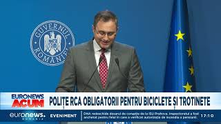 Polițele RCA vor fi obligatorii pentru biciclete și trotinete [upl. by Nakre]