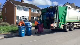 Dennis Bin lorry On Split Recycling YCF [upl. by Amsden258]