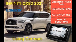 How to checking the INFINITI QX80 2021 using CARMAN Scanners [upl. by Edak]