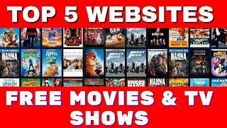 Top 5 Websites for FREE MOVIES amp TV SHOWS  Fully legal [upl. by Nairrot]