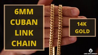 14k Gold 6mm Cuban Link Chain Review [upl. by Nuawtna492]