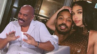 Michael B Jordan and Lori Harveys PDA Makes Steve Harvey VERY UNCOMFORTABLE [upl. by Elletsirk]