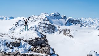 A Spring Ski Tour up Mount Rhondda in Banff National Park on the Wapta Icefield [upl. by Carpio55]