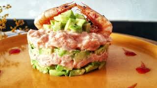 Recette de salade davocat et crevettes [upl. by Yrollam]