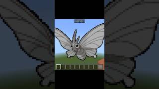 Venomoth Minecraft Pixel Art  Pokémon Builds shorts pokemon minecraft [upl. by Weiner161]