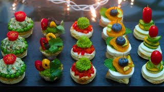 5 Best Appetizers for an Unforgettable Christmas  Easy Canapés for Christmas [upl. by Scheer774]