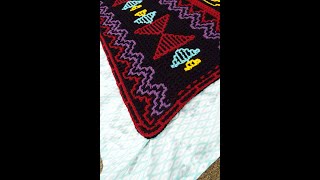 Locking Filet Crochet LFC Border by Tricia Scott [upl. by Ulyram]