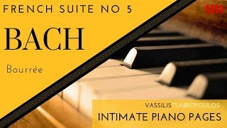 Bach French Suite No 5 Bourrée  Vassilis Tsabropoulos [upl. by Ylrehc]