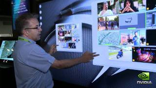 Perceptive Pixel demos 82quot multitouch display powered by NVIDIA Quadro at SIGGRAPH 2011 [upl. by Nerehs]