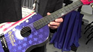 ToyDirectorycom Presents Schoenhut Piano Company demos Guitar at 2012 New York Toy Fair [upl. by Tremain865]