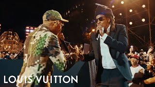 Pharrell Williams and JayZ Perform at the Mens SpringSummer 2024 Show  LOUIS VUITTON [upl. by Akinirt]