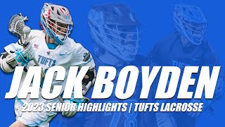 Jack Boyden 2023 Highlight  Tufts Lacrosse [upl. by Aeret227]