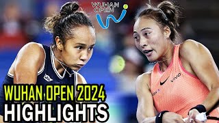 Qinwen Zheng vs Leylah Fernandez Round 3 Highlights  Wuhan 2024 [upl. by Ylurt419]