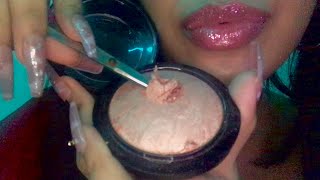 ASMR SATISFYING Destroying Makeup Products Long nail tapping lid sounds  MORE [upl. by Yendirb272]