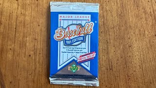 1991 Upper Deck Baseball Cards Foil Pack Opening rip [upl. by Aloap]