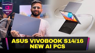 Asus VivoBook S14S16  New AI PCs  Design Display and Performance  Computex 2024 [upl. by Aleuqahs]