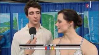 Tessa Virtue and Scott Moir Post FD Interview from French TV [upl. by Itida619]