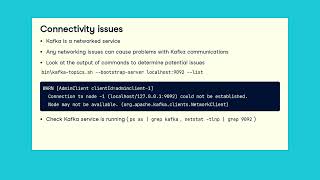 7Kafka troubleshooting [upl. by Zebapda511]