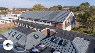 RMER LOC Standing Seam Metal Roof System  Clyst Vale Community College 2019 [upl. by Ignacius509]